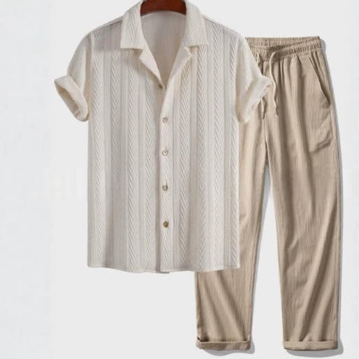 Kurzarm-Shirt und Hose – Bild 2 | LuxeStyle