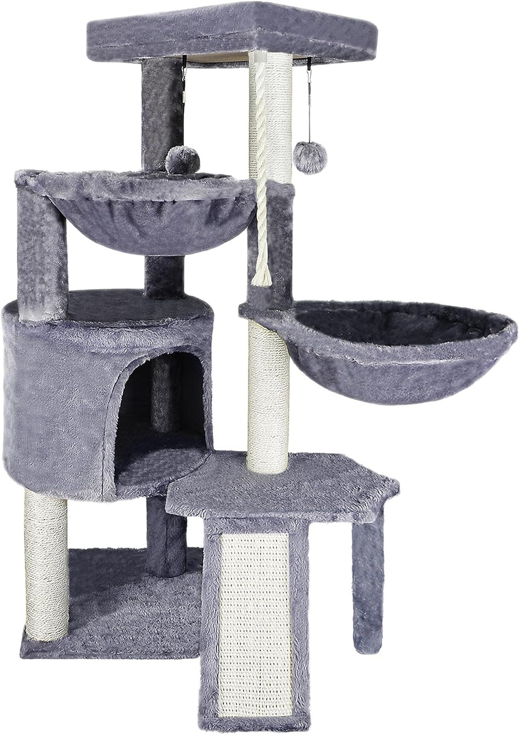 Katzenkratzsäule mit Klettergerüst