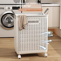 Faltbarer Wäschekorb mit Rollen, XL – Bild 1 | LuxeStyle