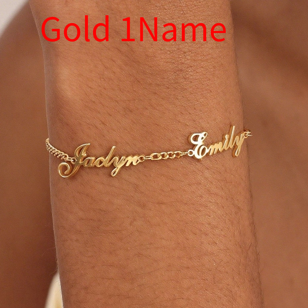 Edelstahl-Armband mit Buchstaben – Bild 5 | LuxeStyle