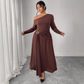 Off Shoulder Longsleeve Kleid – Bild 1 | LuxeStyle