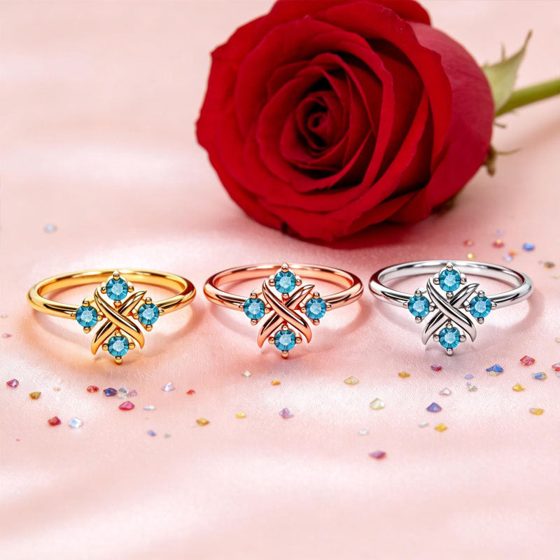 Vier-Stein Ring · Damen – Bild 7 | LuxeStyle