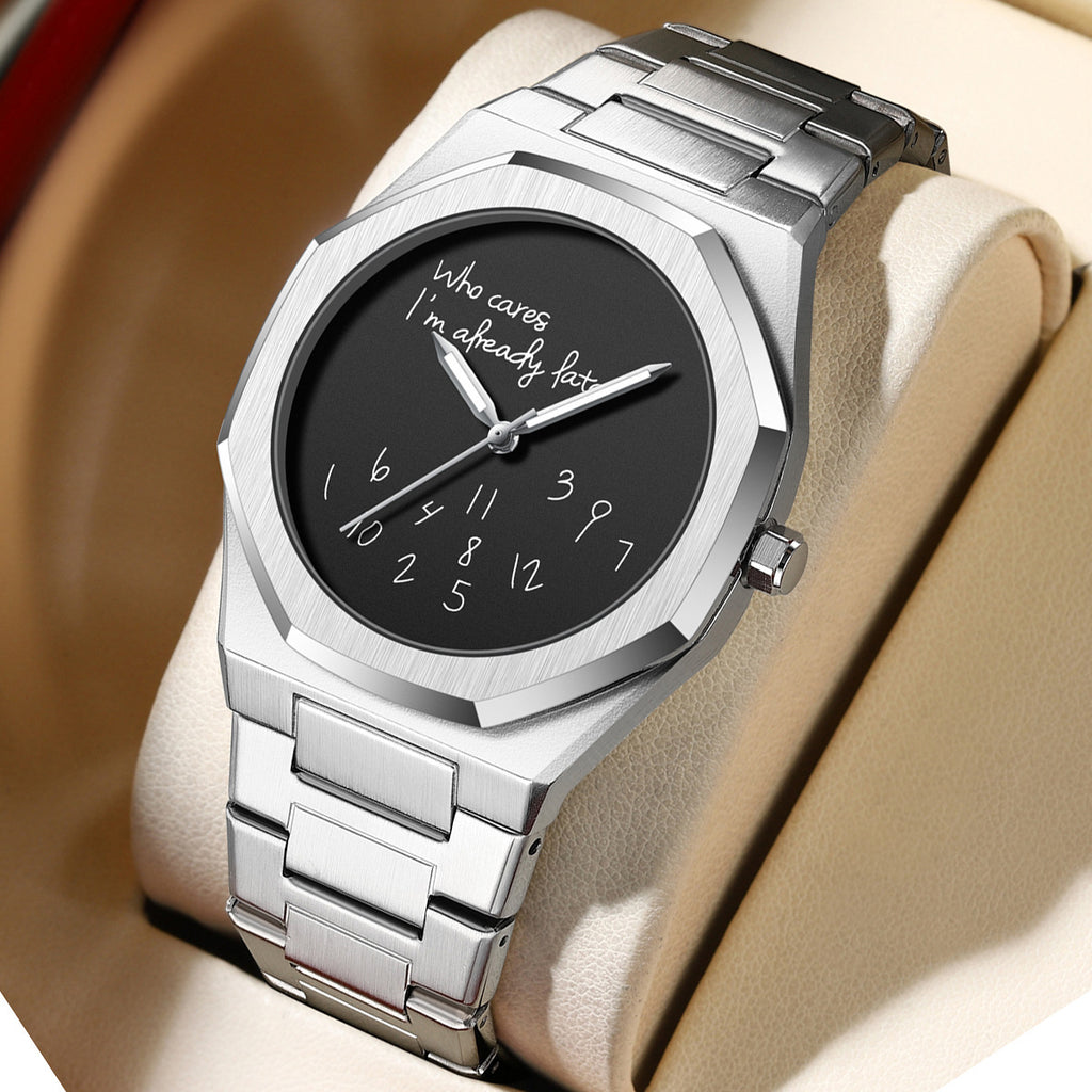 Herren-Armbanduhr Edelstahl