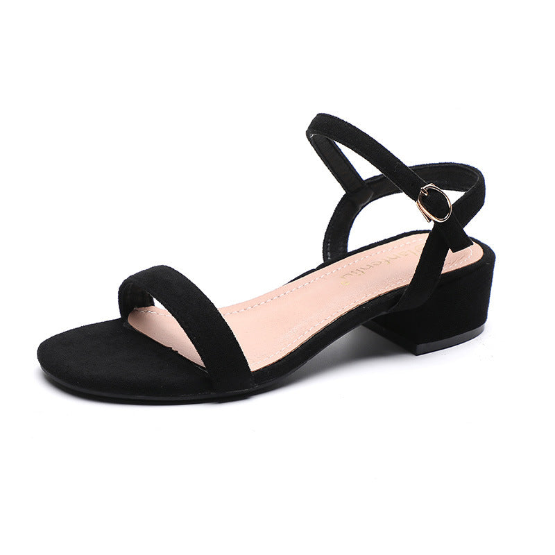 Schwarze Sandalen