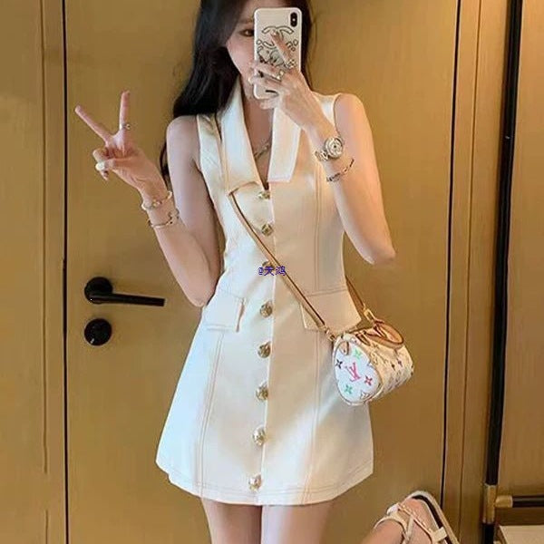 Ärmelloses Mini-Kleid im Retro-Stil – Bild 2 | LuxeStyle