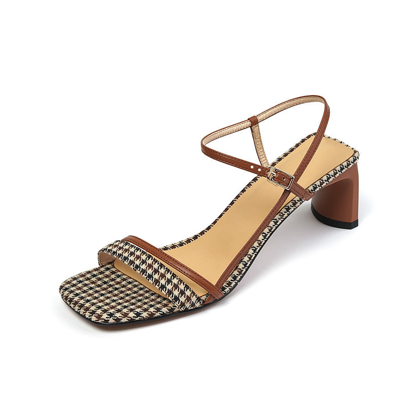 Elegante Peep-Toe Sandalen mit eckiger Spitze – Bild 4 | LuxeStyle