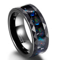 Tungsten-Ring mit Schalen-Einlagen