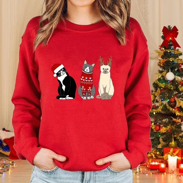 Weihnachtskatze Pullover