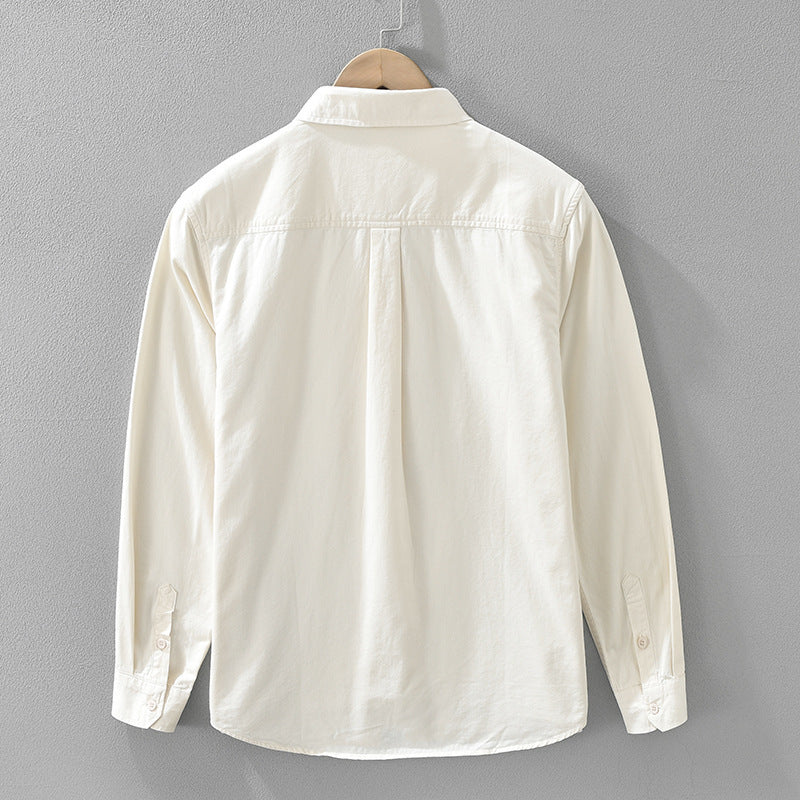 Herren Freizeit-Shirt, langärmlig, Baumwolle
