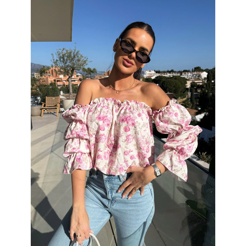 Elegantes Langarmshirt mit Taillenschnürung – Ansicht 4