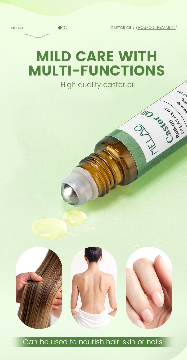 Rizinusöl Roll-On für Haarwachstum & Pflege – Ansicht 2