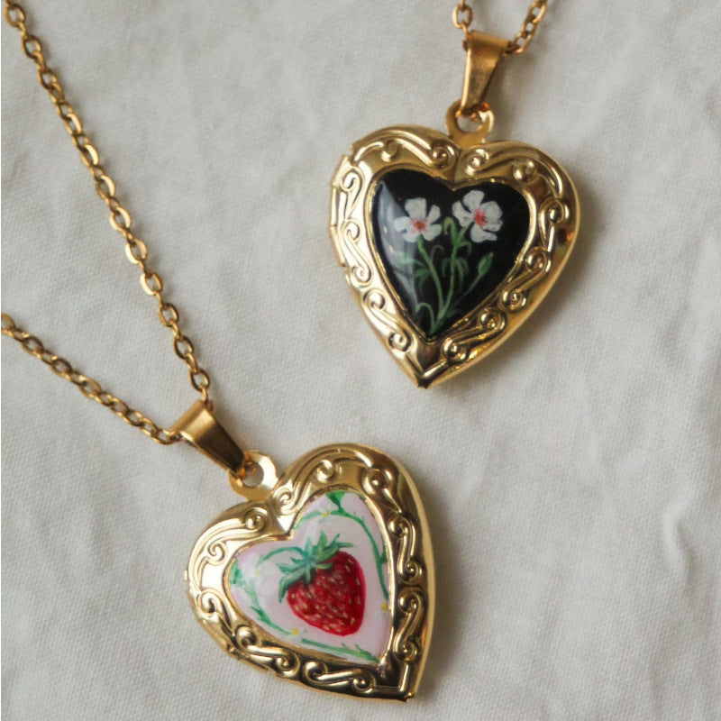 Herz-Hängeschmuck mit Fotoalbum