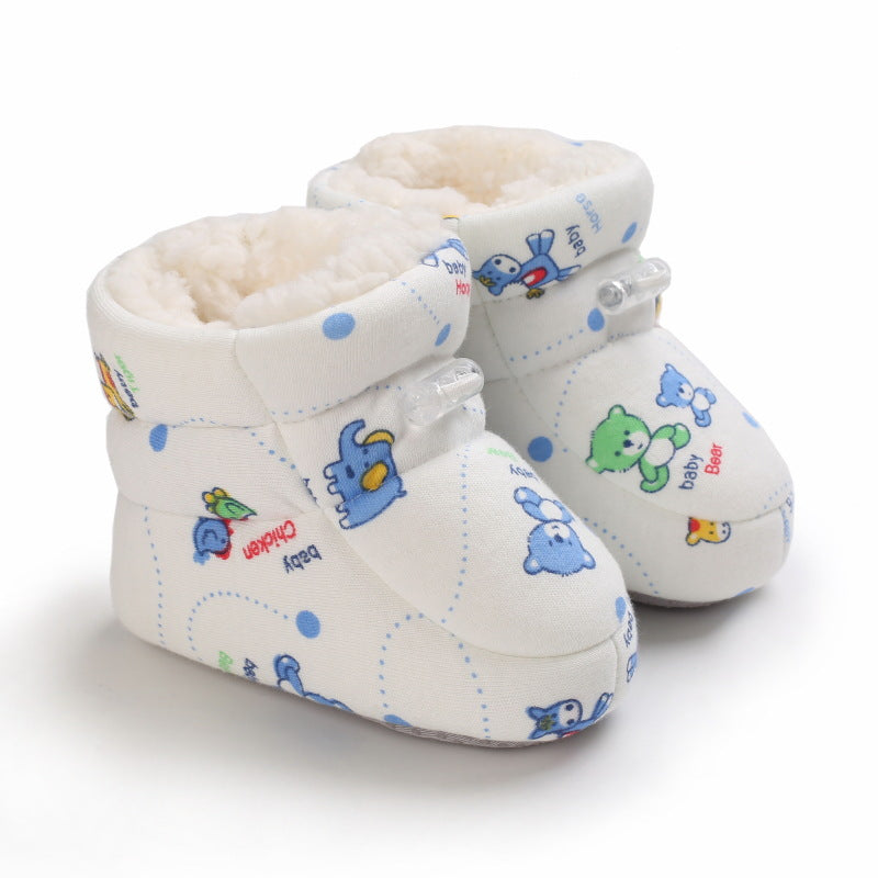 Warme Baby Winterstiefel mit Cartoon-Motiven