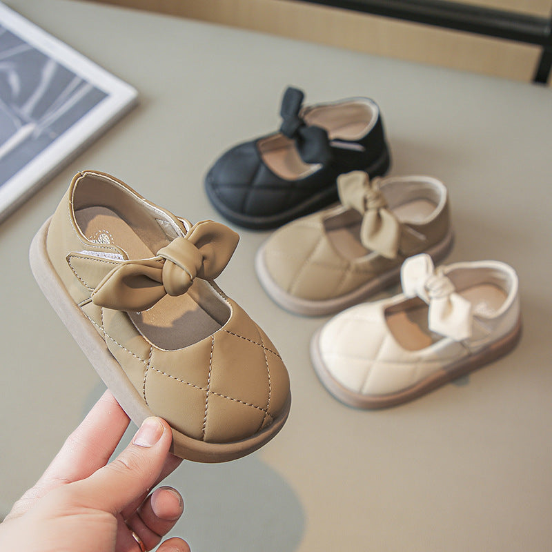 Prinzessinnen-Schuhe mit Bows, weiches Sohlen