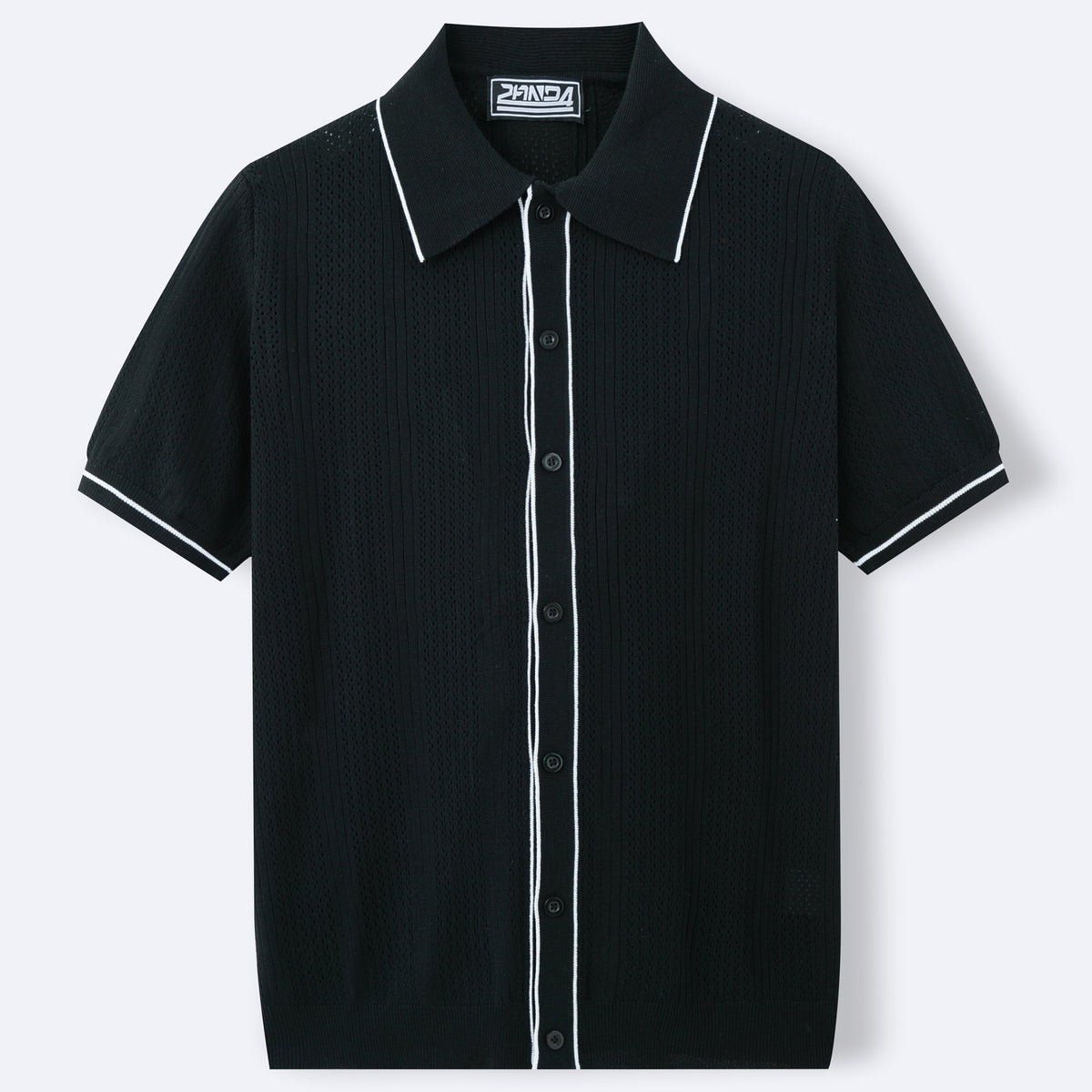 Kurzarm Strick Polo-Shirt für Herren – Bild 1 | LuxeStyle