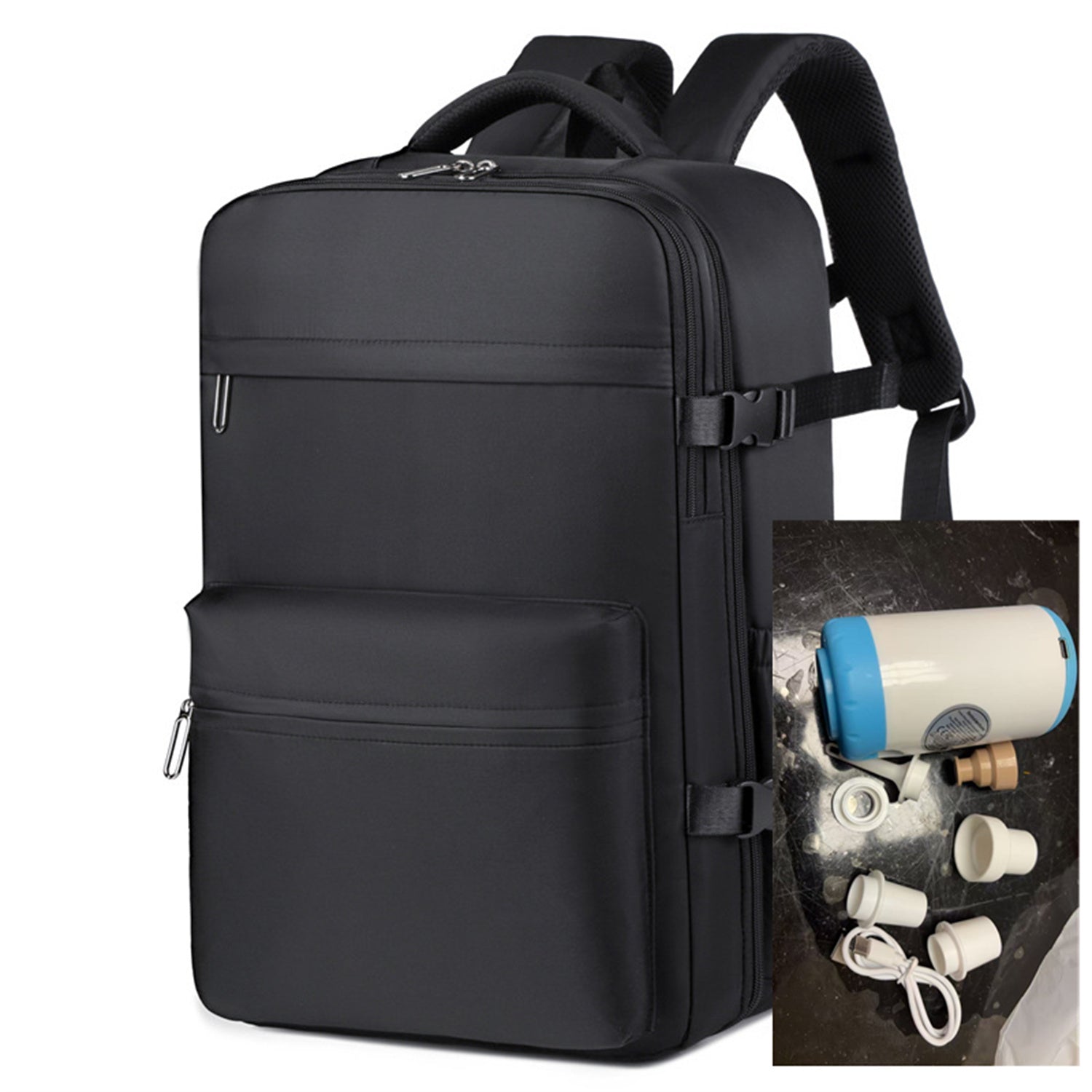 Business Rucksack mit Vakuum-Kompressionsbeutel – Ansicht 6