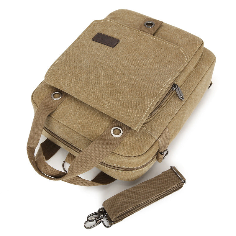 Trendiger Canvas-Laptop-Rucksack – Bild 3 | LuxeStyle