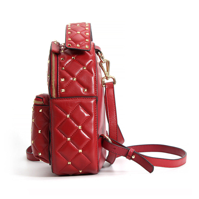 Rückenrucksack aus Leder mit Reissverschluss – Bild 8 | LuxeStyle