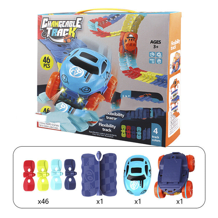 Flexibles Schienenauto-Spielzeugset – Bild 5 | LuxeStyle