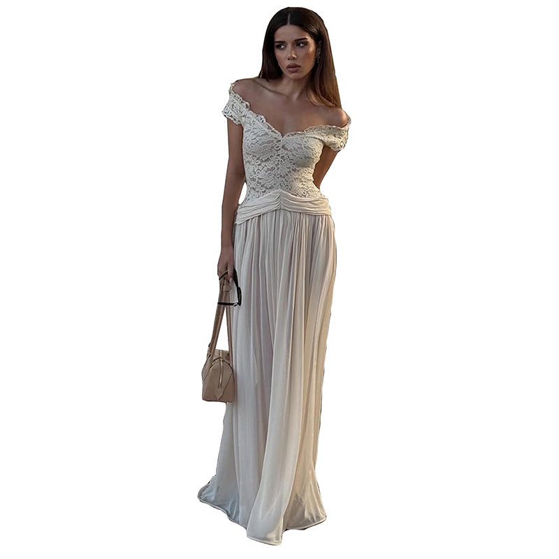 Elegantes Midi-Kleid mit Spitze
