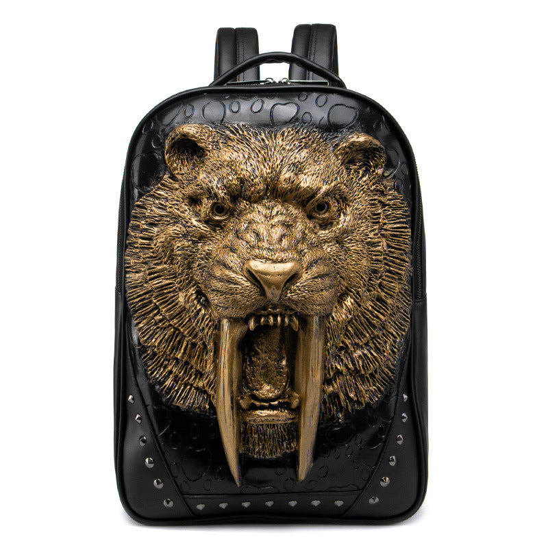 Tigerkopf Rucksack – Geprägter Reiserucksack – Bild 6 | LuxeStyle