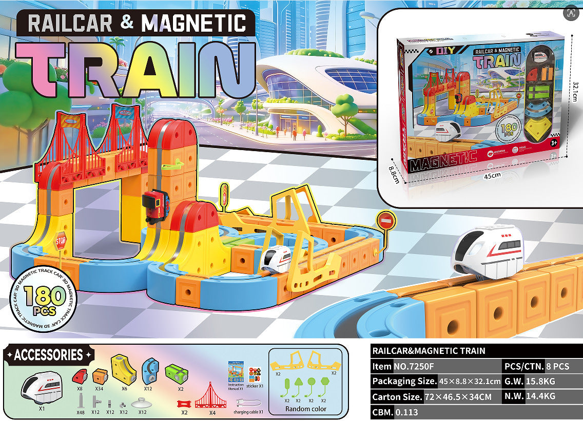 Magnetische Rennstrecke mit Auto – 68-Teile-Set – Bild 2 | LuxeStyle