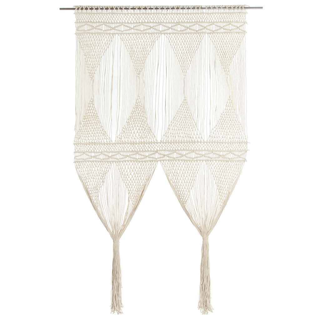 Macrame-Gardine aus Baumwolle