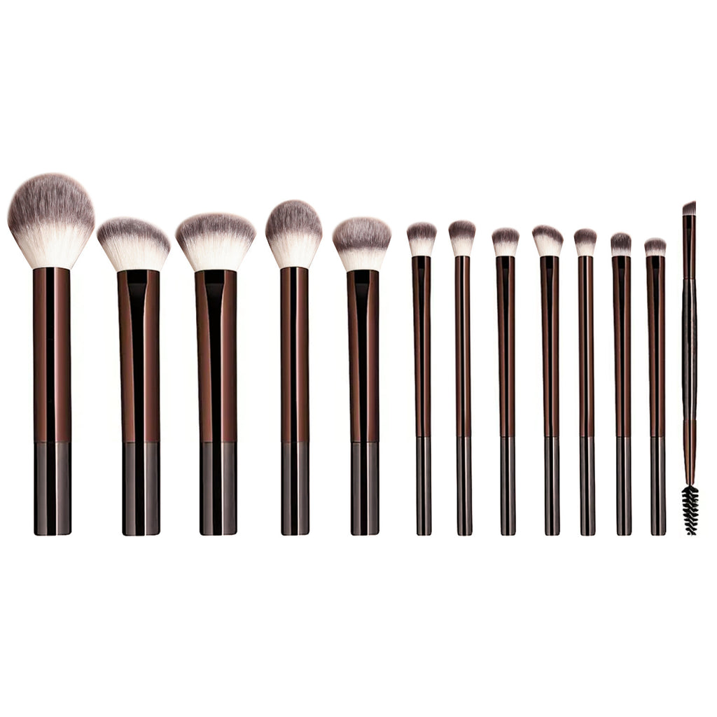 13-teiliges Make-up Pinselset mit langem Griff