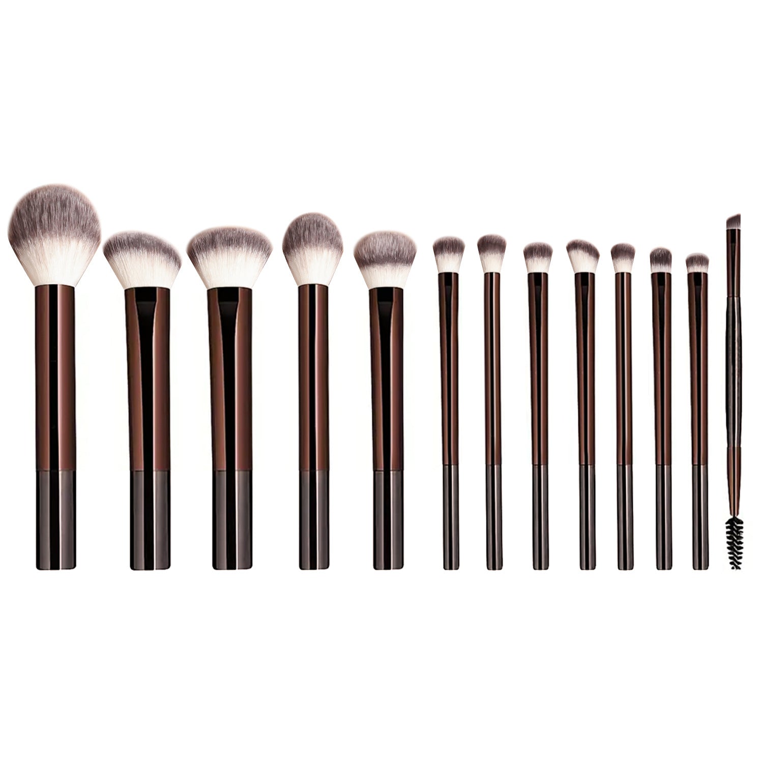 13-teiliges Make-up Pinselset mit langem Griff