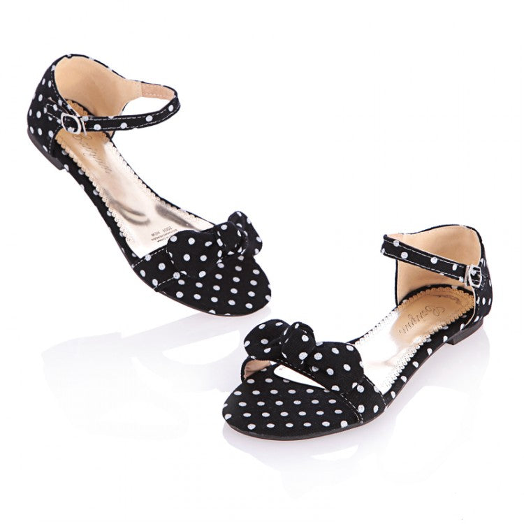 Flache Schuhe mit Polka-Dot-Schleife – Bild 9 | LuxeStyle