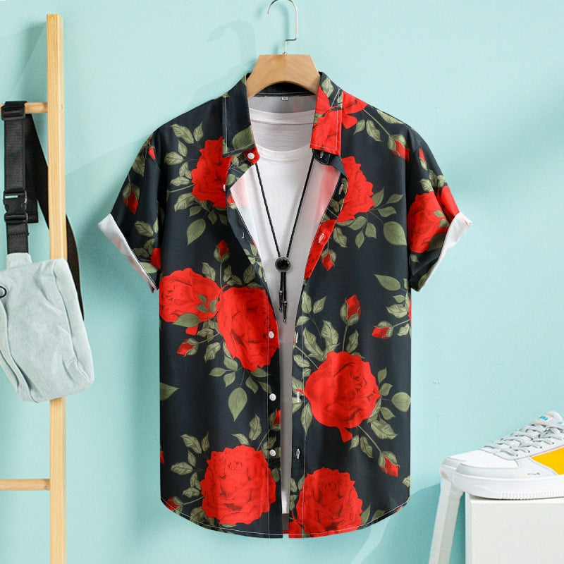 Herren Sommerhemd mit Print – Bild 7 | LuxeStyle