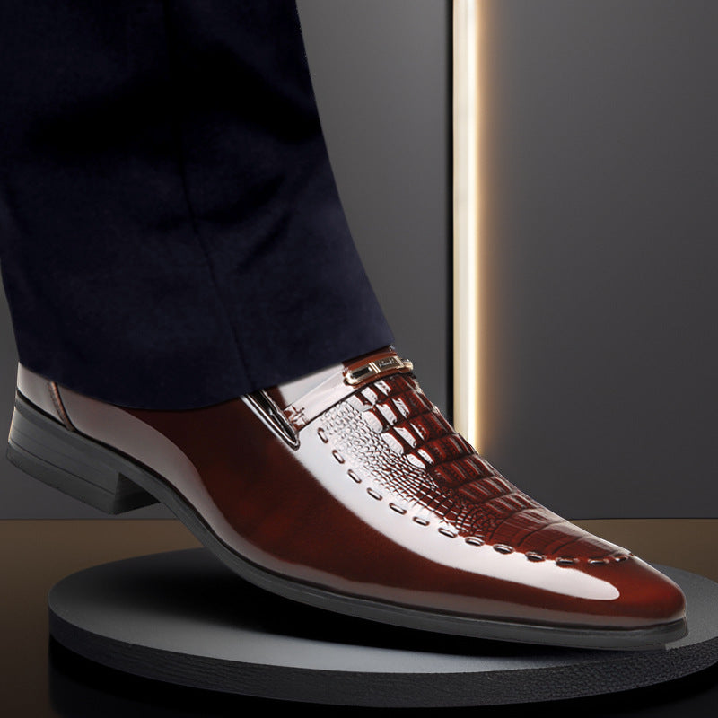 Herrenschuhe Kroko-Muster Lackleder – Bild 5 | LuxeStyle