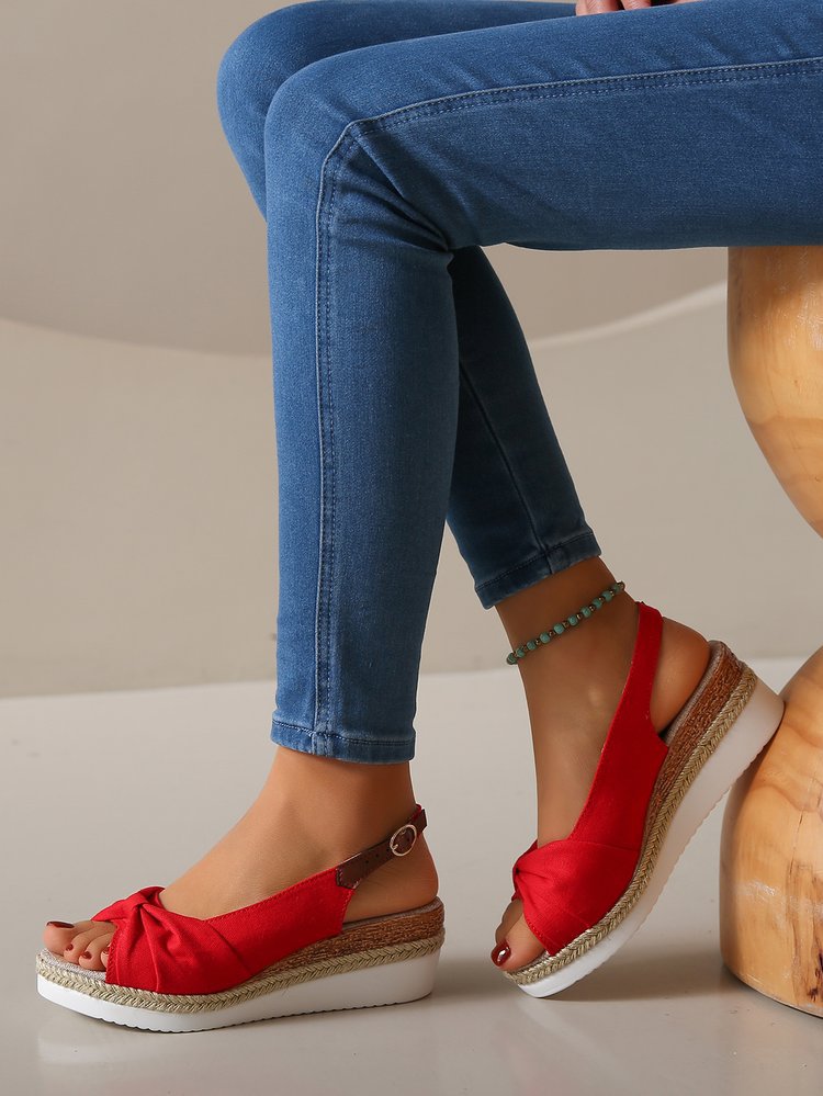 Jute-Riemen-Sandalen