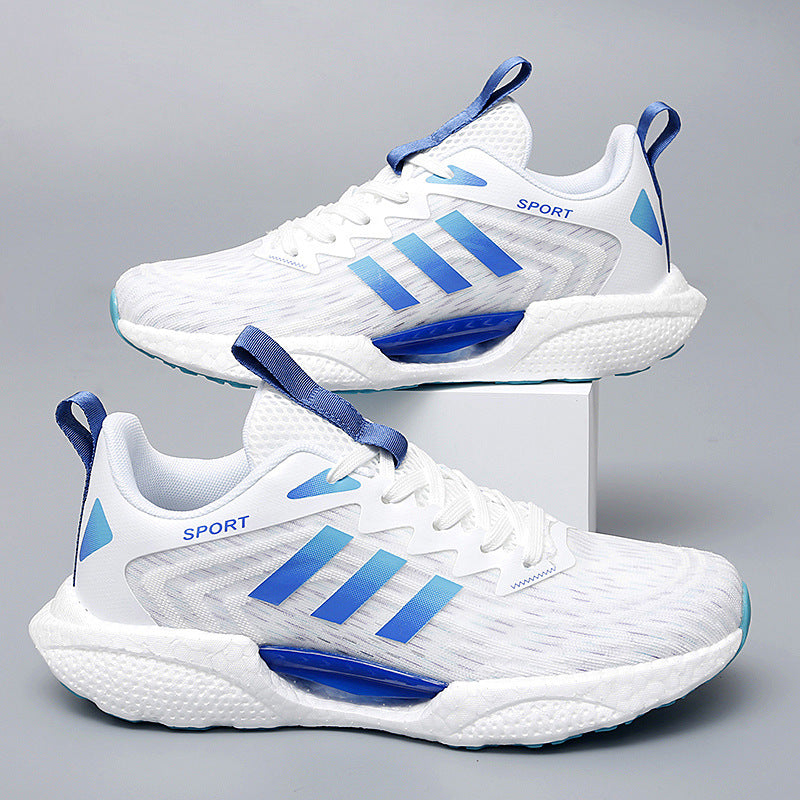 Leichter Mesh-Sneaker mit Streifenmuster – Bild 3 | LuxeStyle