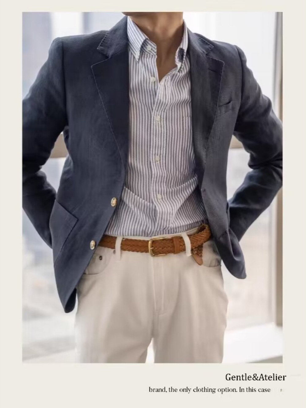 Leichter Linen-Blazer für Herren