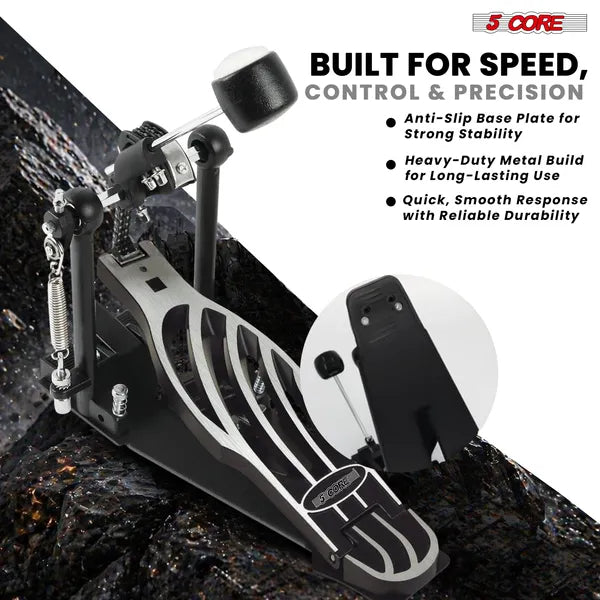 Bass Drum Pedal mit Filzschlegel