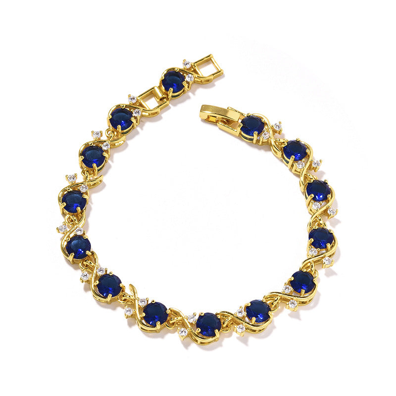 Damen Armband mit Zirkonia, rund – Bild 19 | LuxeStyle