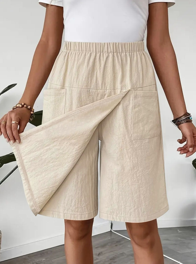 Leichter Skort mit Taschen