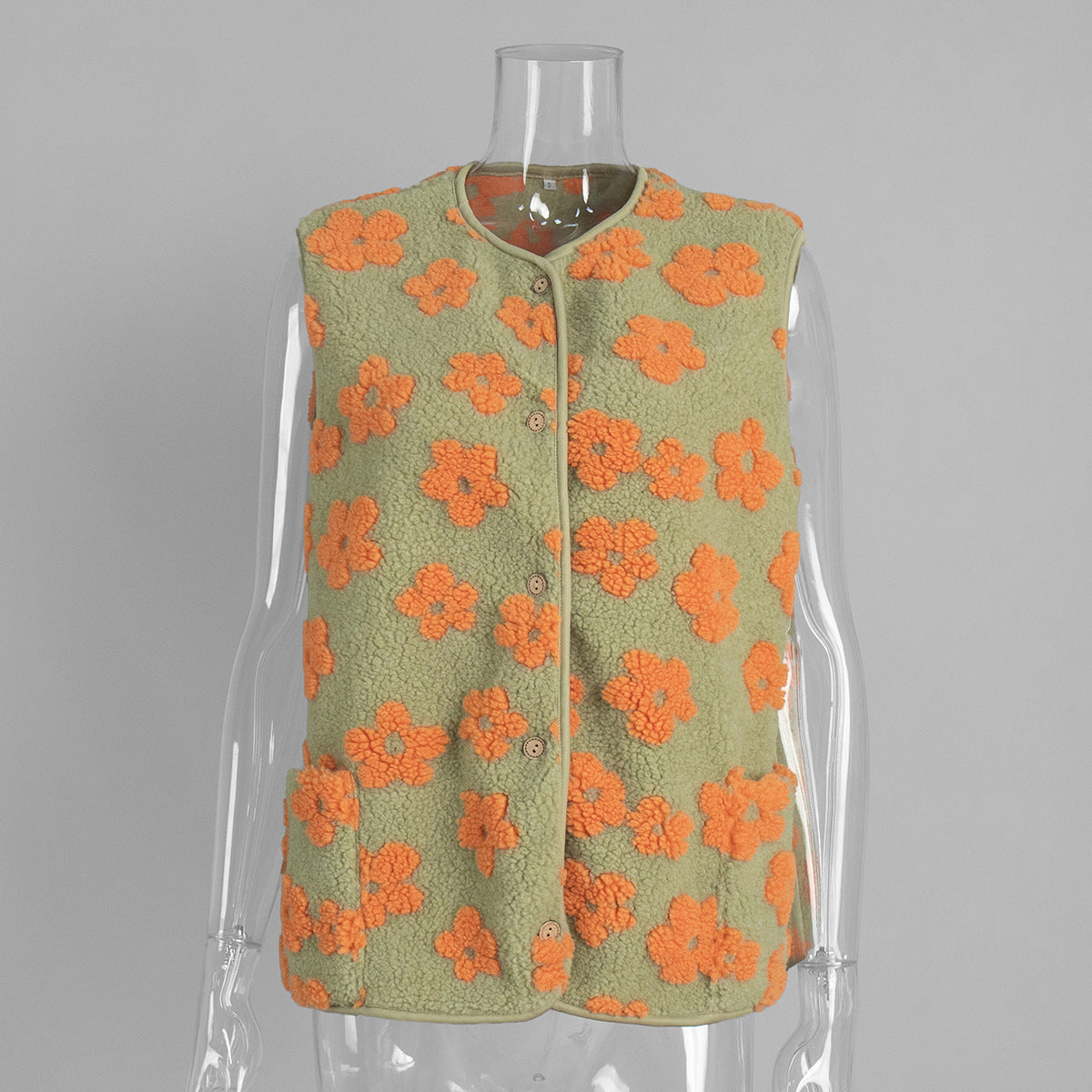 Fleece Cardigan Weste für Damen