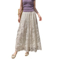 A-Linien Maxirock mit hoher Taille und Spitze – Ansicht 2