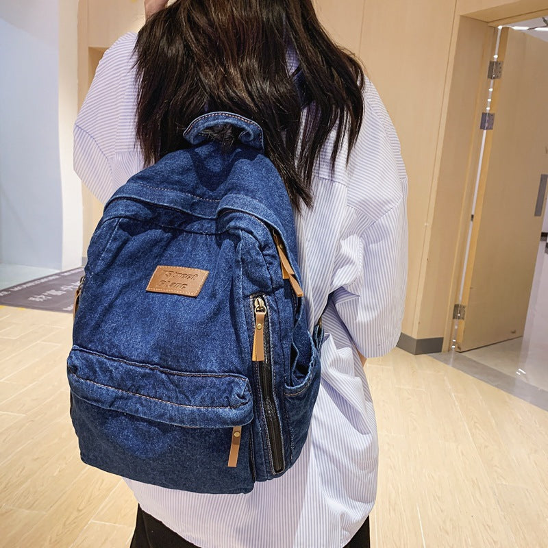 Denim Rucksack für Damen – gross & stylisch