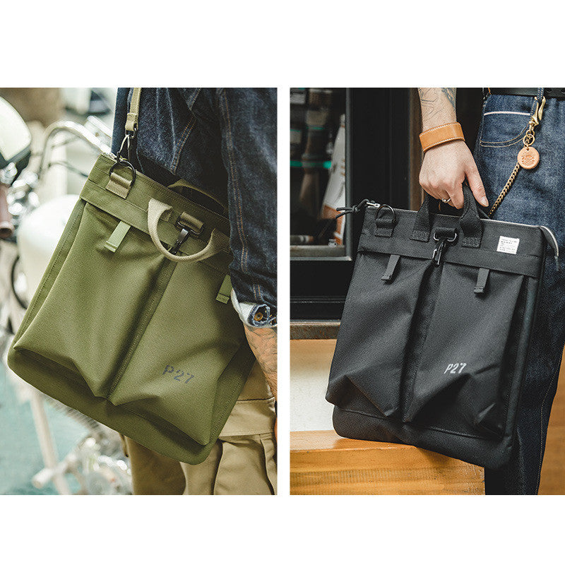 Vintage Umhängetasche aus Segeltuch – Bild 3 | LuxeStyle