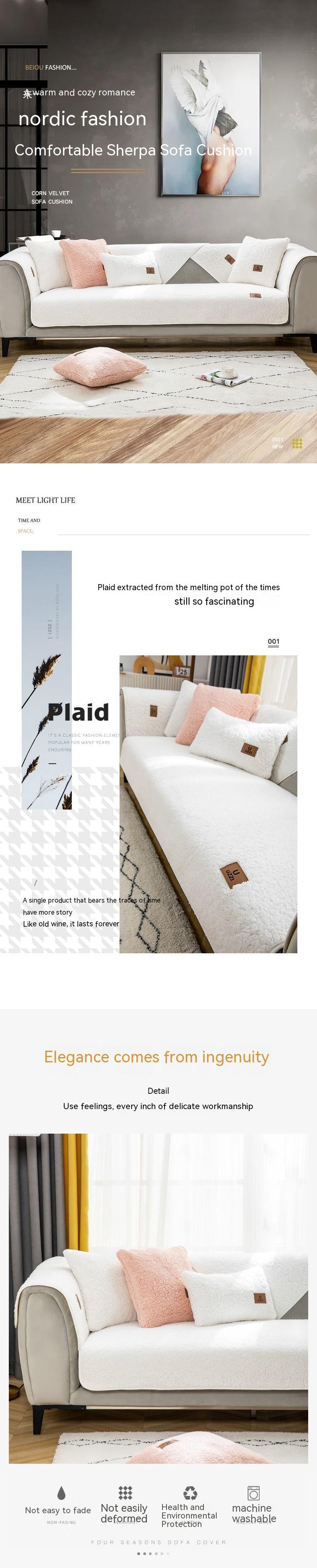 Lammfell-Sofaauflage für den Winter – Bild 8 | LuxeStyle