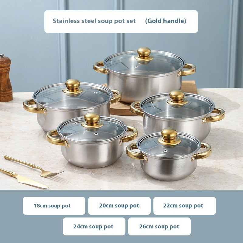 Suppentopf-Set mit Dämpfeinsatz – Bild 2 | LuxeStyle