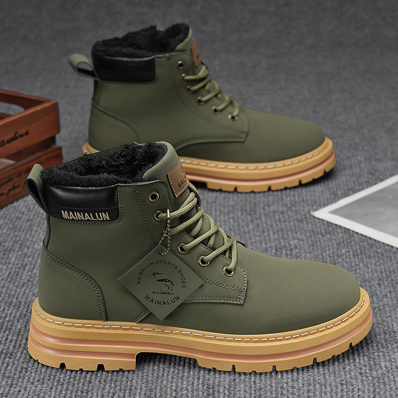 Herrenwinterschuhe mit Fleecefutter für Wärme