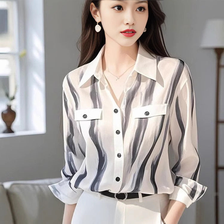 Französisches Langarmshirt gestreift – Bild 1 | LuxeStyle