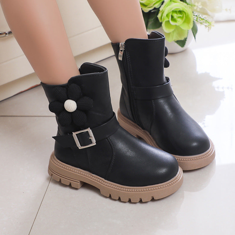 Weiche Blumenstiefel für Mädchen