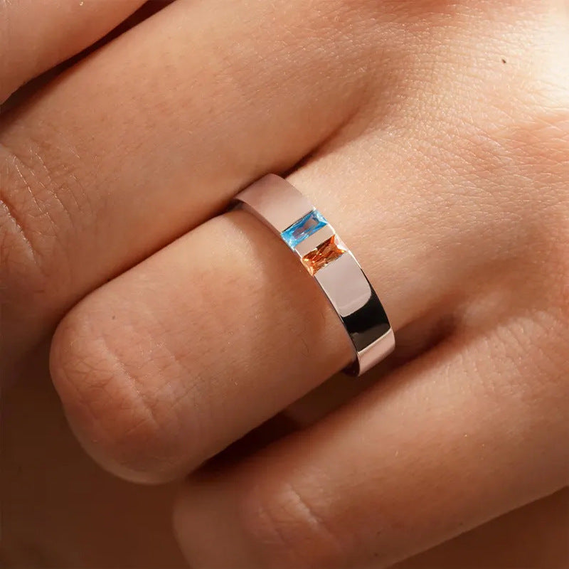 Kupfer-Zirkon Ring
