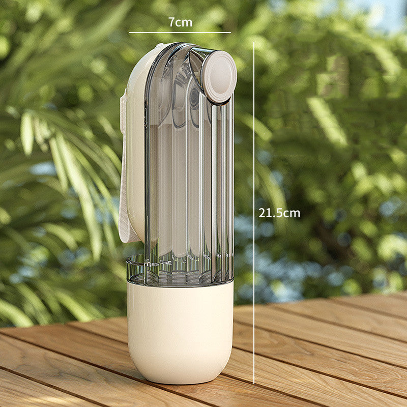 2-in-1 Trink- und Futterflasche für Haustiere