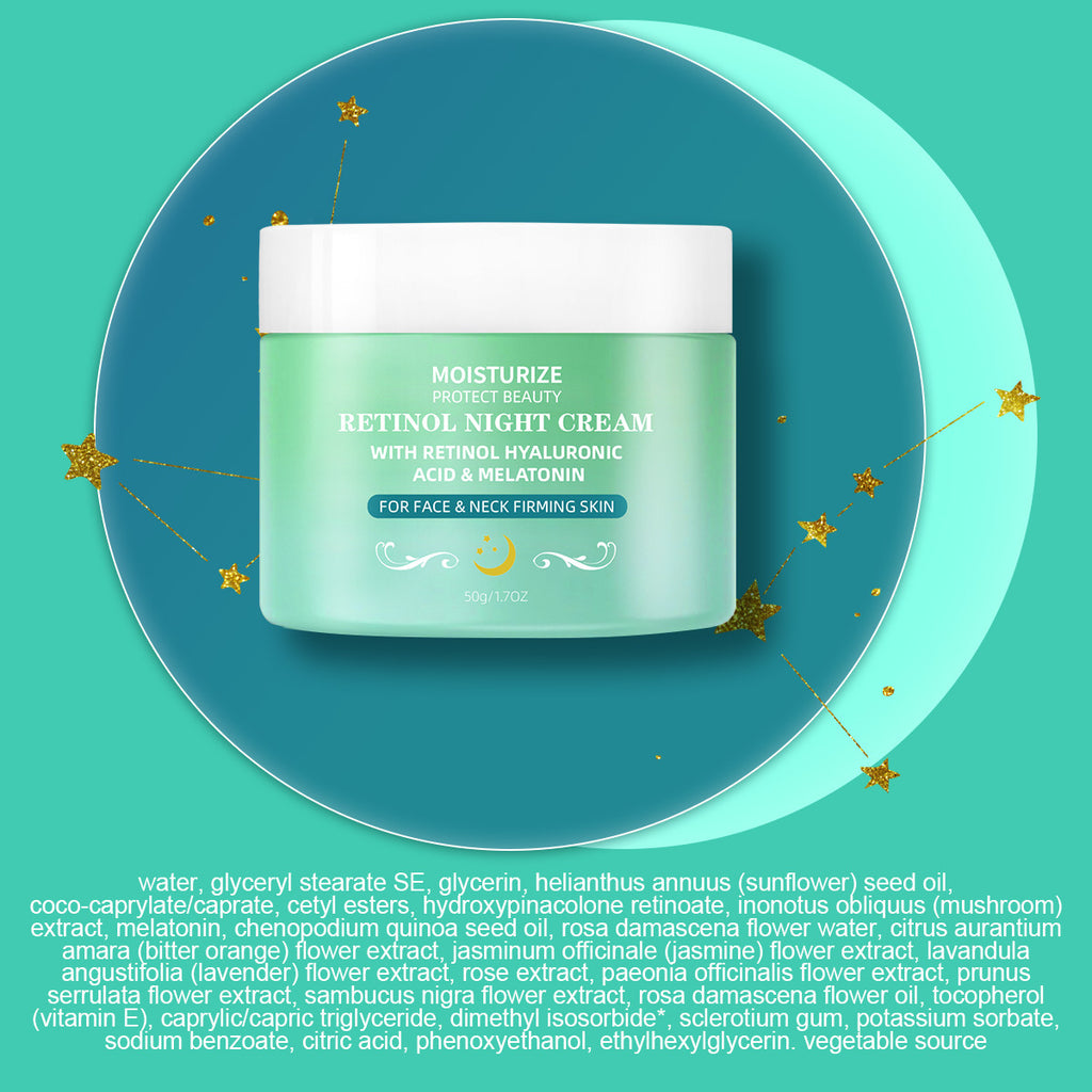 Retinol Nachtcreme für glatte Haut